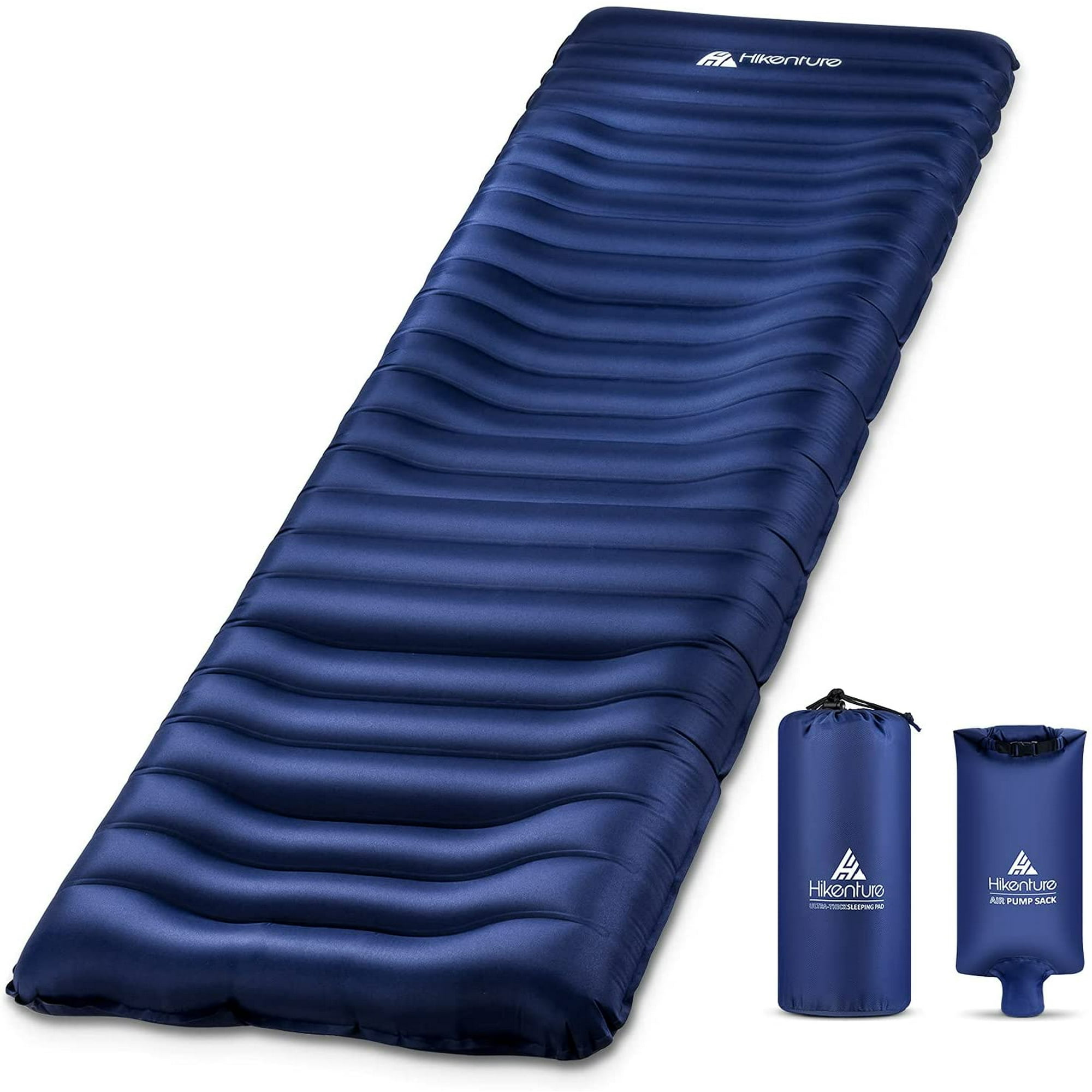Hikenture Camping Sleeping Pad UltraThick 5 Inch Backpacking Sleeping Mat Ultralight Inflatable Compact Camp Air Mattress for Tent Cot Hammock H100A Walmart
