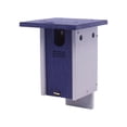 thumbnail image 3 of Amish-Made Post-Mount Bluebird House, Eco-Friendly Poly Lumber, Patriot Blue/Gray, 3 of 4