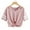 Pink, variant on Women's V-Neck T-Shirt Short Sleeve Tie Front Cut Out Blouse Causal Fashion Striped Color Block Crop Tops