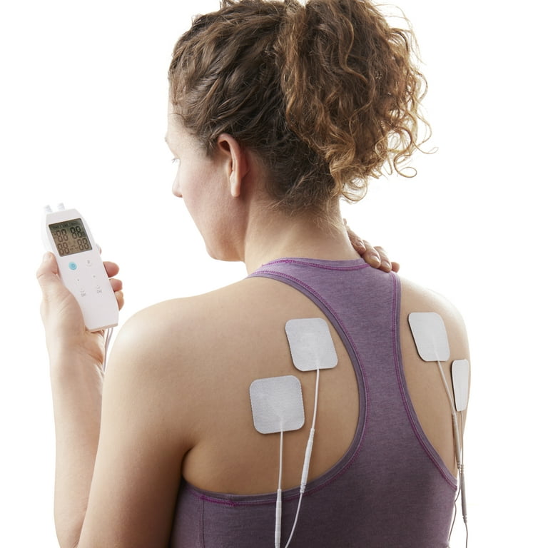TENS Unit + EMS Device Combination Pain Relief System and Muscle Stimulator  from Cureve - Rechargeable, Portable and Powerful 