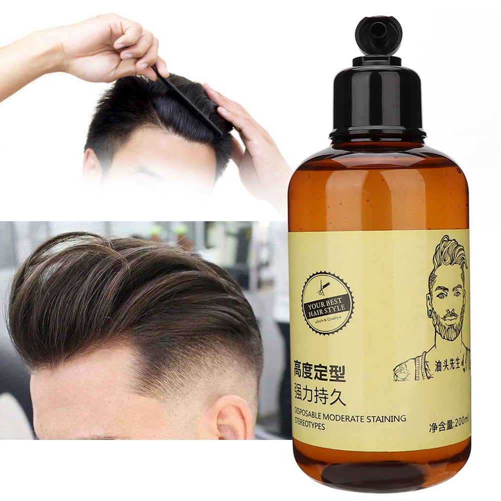 200ml Men Hair Styling Gel Beauty Salon Moisturizing Retro Hair Oil Hair Wax  