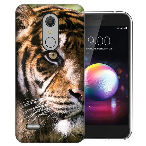 MUNDAZE LG Stylo 5 Tiger Face 2 Design Phone Case Cover