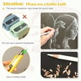 thumbnail image 2 of Inteprter 3 piezas de lápices fáciles de afilar para dibujar, pintar, madera versátil de grado profesional suave pinturas, 2 of 6