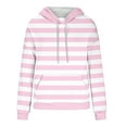 thumbnail image 5 of MaFYtyTPR Casual Hooded Top for Women Ladies's Fashion Long Sleeve Striped Drawstring Pocket Hoodie Sweatshirt Tops, 5 of 5