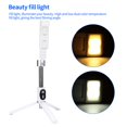 thumbnail image 2 of Methold Selfie Stick Aleación de aluminio Inalámbrico Bluetooth 4.0 Selfie Stick con control remoto con luz de relleno de trípode Selfie Stick Teléfono y Comunicación Blanco, 2 of 6