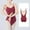 Vin, variante sur Combinaison Polyvalente pour Femme avec Encolure en V, Dentelle Ajourée, Manches Longues, Idéale pour un Usage Décontracté et pour Toutes les Saisons, Entretien Facile et