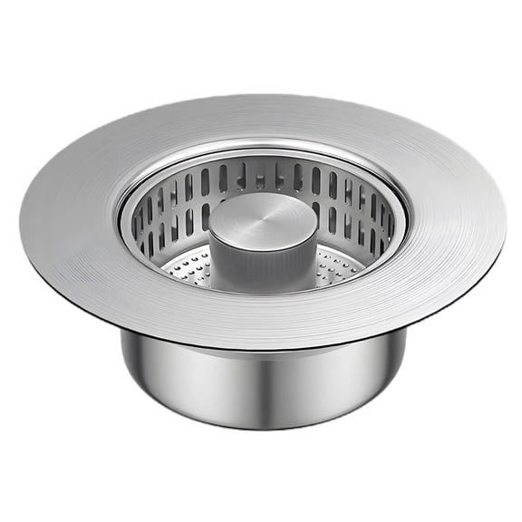 Kitchen Sink Strainer, 304 Stainless Steel Sink Drain Filter Basket with Double Layer Mesh, 4.7 in / 12 cm Diameter, Kitchen Sink Stopper Strainer for Kitchen, Bathroom