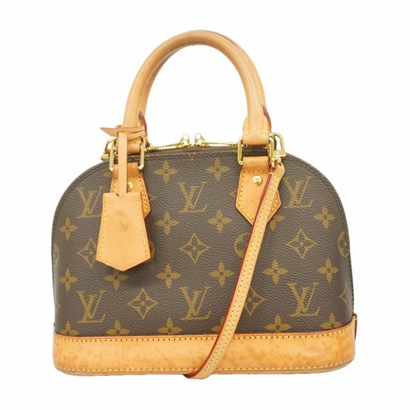 Pre-Owned Louis Vuitton Alma BB Monogram Handbag M53152 Brown 2-way bag for women