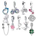 thumbnail image 2 of Charms Pandora De Plata 925 Corazón Encantos Amor Familia Colgante Pulsera Joyería, 2 of 4