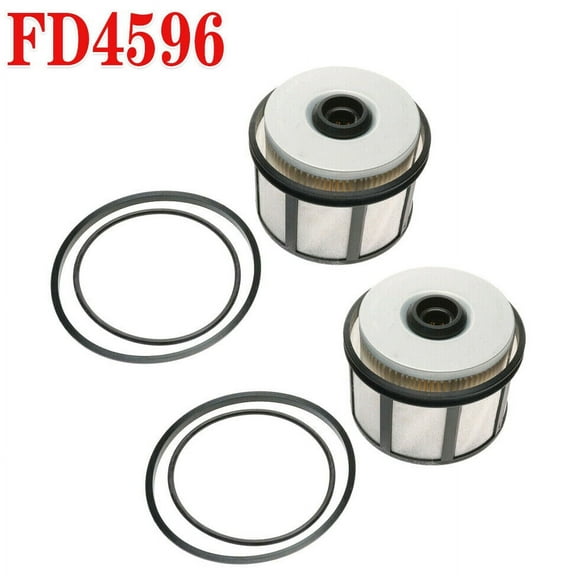 2X FD-4596 Fuel Filter Element for Ford F250 F350 F450 F550 7.3L Powerstroke V8
