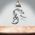 thumbnail image 3 of Music Notes Wall Stickers Wall Decor Vinyl Wall Decal Music Wall Art Black Mural Wallpaper Aesthetic Stickers Decor Peel Stick for Home Studio Classroom School Decorations 12.79x11.41Inch, 3 of 7