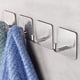 thumbnail image 2 of Ganchos adhesivos de alta resistencia para colgar en la puerta de la toalla de pared, soportes impermeables de acero inoxidable para colgar ropa, gancho de baño, paquete de 4, 2 of 5
