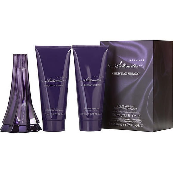 CHRISTIAN SIRIANO INTIMATE SILHOUETTE Silueta íntima de Christian Siriano, set de regalo de 3 piezas para mujer