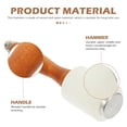 thumbnail image 4 of Soimiss Wood Handle Hammer for Craft Durable Nylon Head Carving Tool for DIY, 4 of 5
