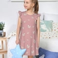thumbnail image 4 of Balery Funny Chicken Camisón de princesa para niñas, pijama de algodón con mangas abullonadas, suave y bonito.-Small, 4 of 6