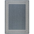 thumbnail image 4 of SAFAVIEH Machine Washable Rug Indoor/Outdoor Bermuda Collection - Bermuda Isidora Geometric Machine Washable Indoor/Outdoor Runner Rug, Dark Blue/Ivory, 2' x 6', 4 of 10