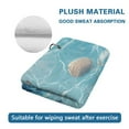 thumbnail image 4 of Yuyamidu Shell Sea Turtle Golf Towel Accessories for Women Men Soft and Comfortable Golf Bags Cleaning Towel for All Season, Blue, 4 of 7