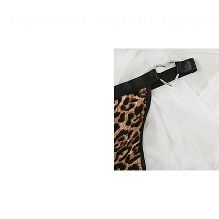 

Women s New Leopard Print Sexy Lingerie Set Leopard print M