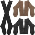 thumbnail image 2 of 3 Pairs Thigh High Socks Knee High Socks Women Thigh High  Knee Length Socks, 2 of 6