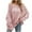 Pink, variant on Women's Off The Shoulder Sweater Convertible Boat Neck Pullover Oversized Casual Knit Top in Solid Color