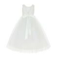thumbnail image 2 of Ekidsbridal Sequins V-Back Flower Girl Dress Junior Bridesmaid Wedding Pageant LG1 4, 2 of 3