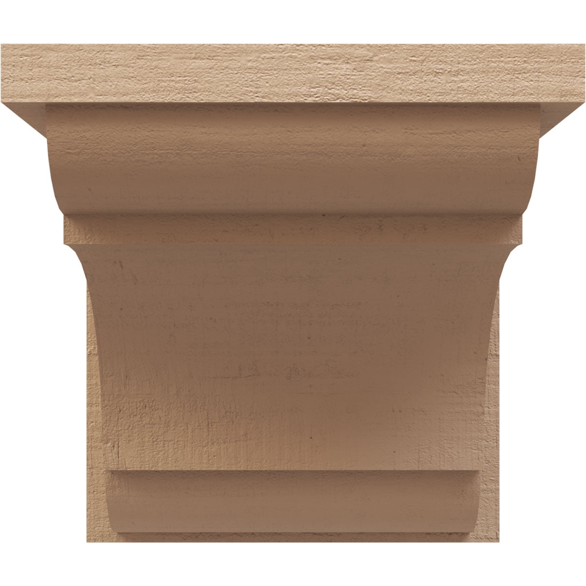 7"W x 7"D x 7"H Wide Bryant Rough Cedar Woodgrain TimberThane Corbel, Primed Tan