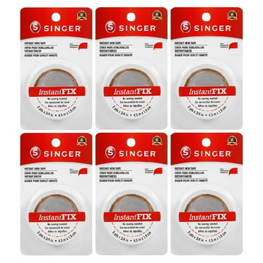 Singer Instant Hem Tape 5 yd x 3/4 in Clear, 6 Pack