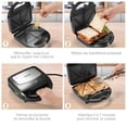 thumbnail image 2 of KotiCidsin Multifunction Waffle Maker, Croque Monsieur, Grill and Waffle Maker 3 in 1, High Power 750W, Black, 2 of 4