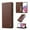 Brown, variant on Wallet Case for Google Pixel 9a, Classic Shockproof PU Leather Magnetic Flip Cover with Card Holder Stand Feature and Full Body Protection Phone Case Cover for Google Pixel 9a, Red