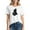 #04 White, variant on Busydd Halloween Graphic Tees for Women Fashion Fall Short Sleeve T Shirts for Women Casual Comfortable Round Neck Cotton Going Out Tops for Women XXL
