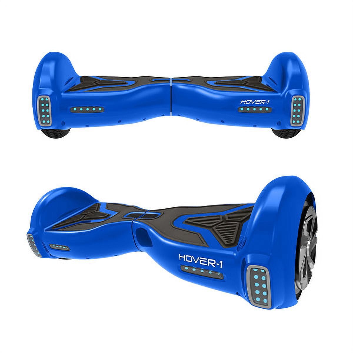 Hover-1 H1 Hoverboard, Blue, 264 lbs Max Weight, LED Lights