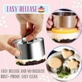 thumbnail image 2 of Pastel De Acero Inoxidable, Cortadores De Galletas De Ratón Con Tapa De Empuje, Cortadores De Galletas De Fondant Diy, Herramientas Para Hornear Para Decoración De Pasteles Guardurnaity HA043638-01, 2 of 6