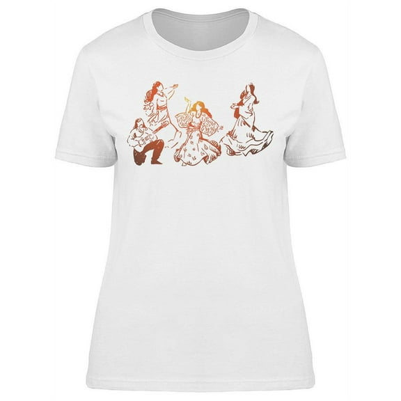 Happy Dancers T-Shirt Women -Image by Shutterstock, Female Large