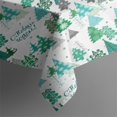 thumbnail image 5 of Green Christmas Tree and Text Pattern Square Tablecloth,Waterproof Square Table Cover,Wipeable Spillproof Washable Table Cover for Home Kitchen Party Decor 52"x52"(132x132cm), 5 of 6