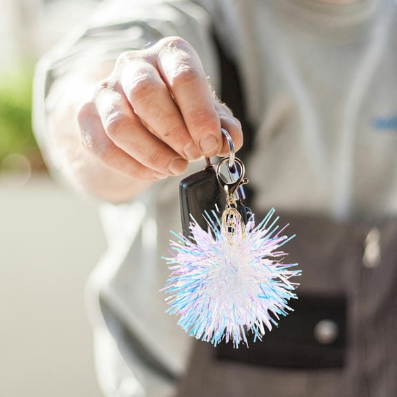 AURARMLET Sparkly White PET Purse Charm Set Handbag Pendant Cute Design Women Home Accessories