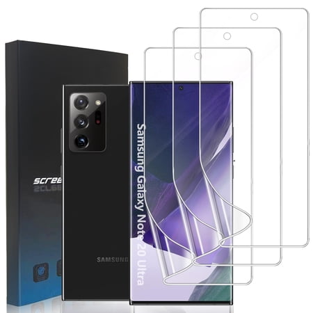 ZYQEEE [3 Pack] HD Screen Protector for Samsung Galaxy Note 20 Ultra 5G, Soft Clear TPU Protective Film [Not Tempered Glass],Support Fingerprint,Scratch-resistant Self-Healing ,Case Friendly