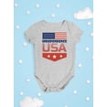 thumbnail image 3 of Independence Day Usa Flag. Bodysuit Infant -Image by Shutterstock,  6 Months, 3 of 4