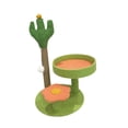 thumbnail image 3 of Almencla cactus-themed cat climbing frame with scratch board - multi-functional cat toy Green, 3 of 8