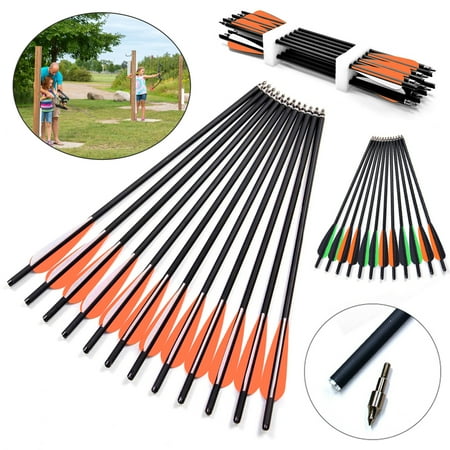 20 Inch Crossbow Bolts Arrows Hunting Practicing Crossbow Arrows with TPU Vanes Designed for Beginners and Youth Hunters (12Pcs)