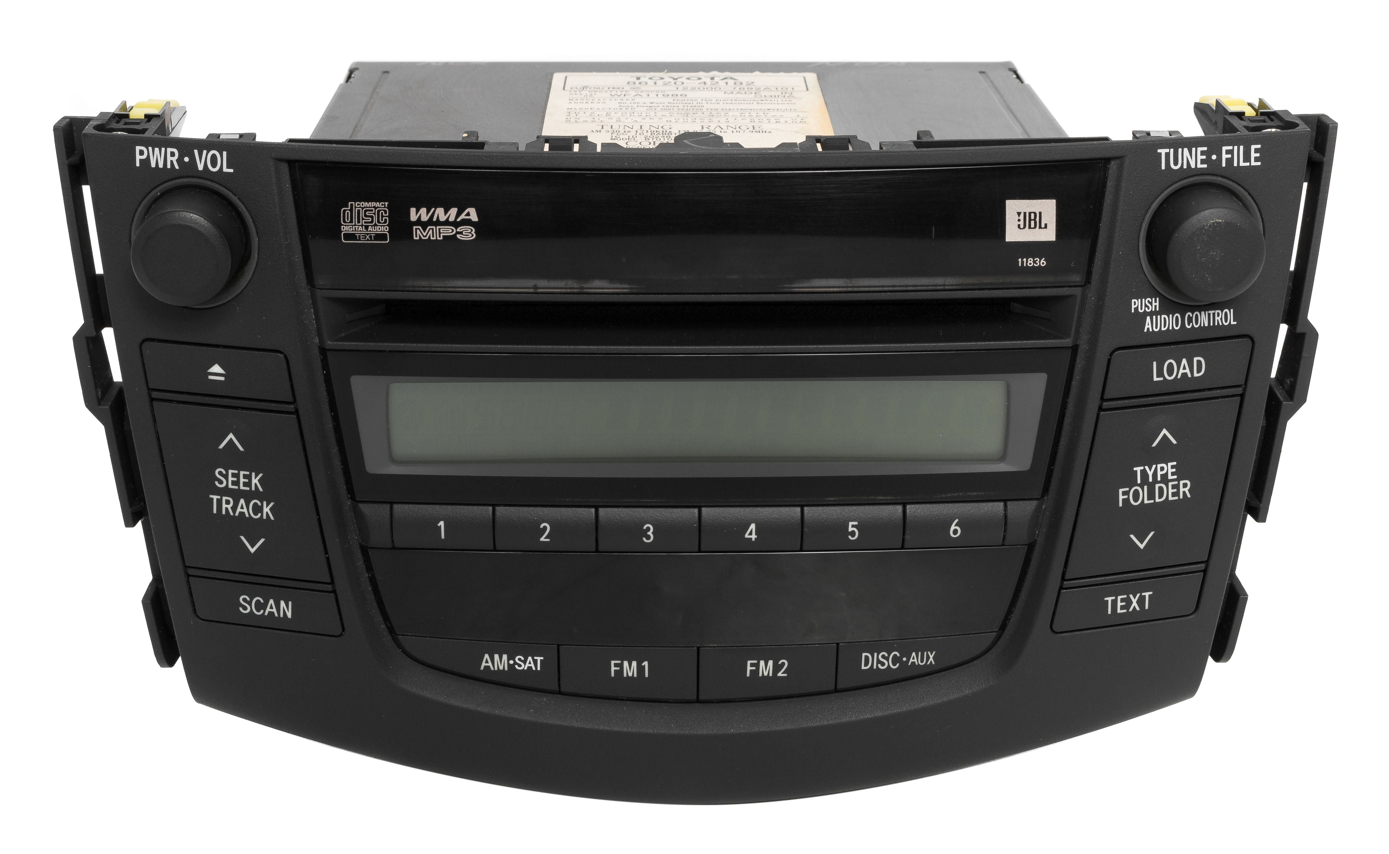 20072008 Toyota RAV4 AM FM Radio MP3 Single CD Player