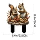 thumbnail image 3 of Maceta decorativa de acrílico con forma de pareja de ardillas, 3 of 6
