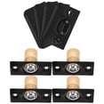 thumbnail image 1 of GETAJGHSD 4Pcs Black Ball Catches for Closets and Cabinets with Concealed Design, 1 of 7