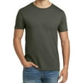 thumbnail image 4 of Hanes Men's Crew Neck Perfect-T T-Shirt, Short Sleeve Casual Blank Tee, Fatigue Green, 3XL, 4 of 6