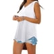 thumbnail image 2 of Las mujeres Vest Tops, sin mangas Color Sólido Cuello en V Casual Blusa Camisas Nituyy Disponible en varios colores, un chaleco de moda de color sólido., 2 of 5