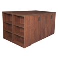 thumbnail image 2 of Regency Legacy Stand Up 2 Storage Cabinet/ 2 Desk Quad with Bookcase End- Cherry, 2 of 4