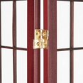 thumbnail image 3 of ORE International 3-Panel Room Divider, Cherry, 3 of 4