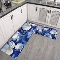 thumbnail image 2 of Pioneer Flower Floral Print Pattern Kitchen Rugs Sets Of 2,Anti Fatigue Kitchen Mat Rugs Non Slip Washable,Decorative Kitchen Floor Mats for Kitchen,Sink,Laundry,17"x30"+17"x47", 2 of 7