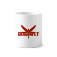 thumbnail image 1 of Cepillo de dientes titular de la pluma Mug de ceramica blanca taza 350ml, 1 of 2