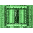 thumbnail image 1 of Ahgly Company Indoor Rectangle Abstract Emerald Green Modern Area Rugs, 8' x 12', 1 of 4