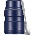 thumbnail image 1 of wqlpp-17oz Thermo pour Aliments Chauds, Récipient à Lunch Isolé avec Cuillère Pliante QB - Bleu Nuit, 1 of 4